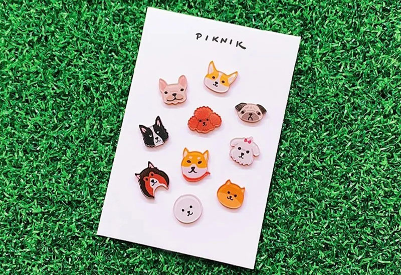  日日野餐 狗狗別針 系列